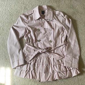 Express Ruffle peplum coat